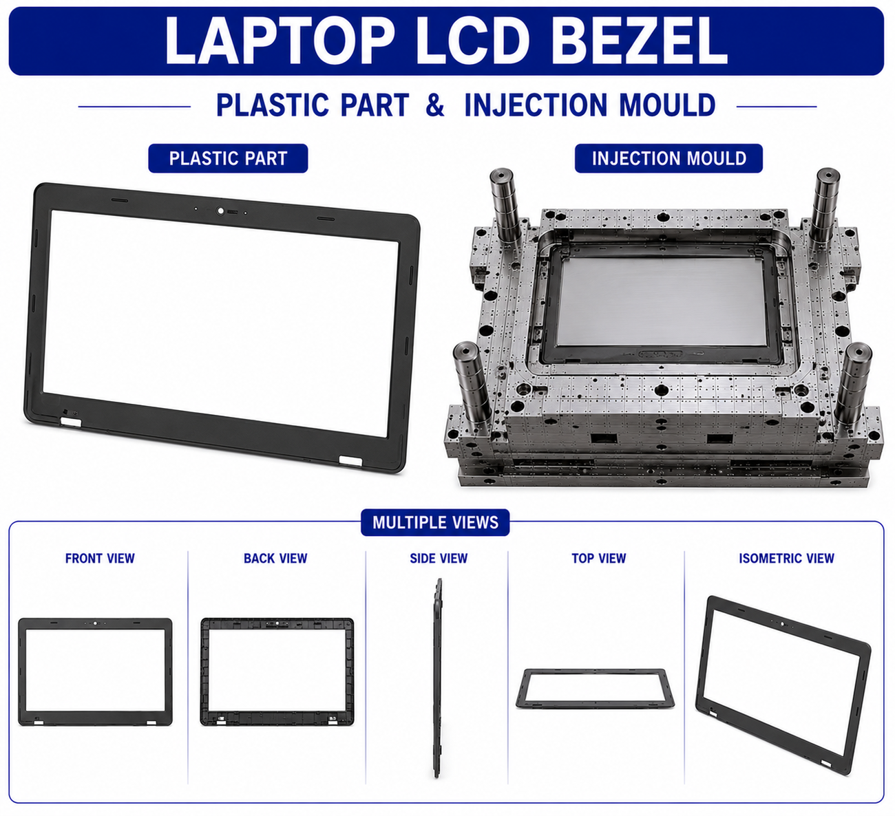 Laptop Plastic LCD Bezel